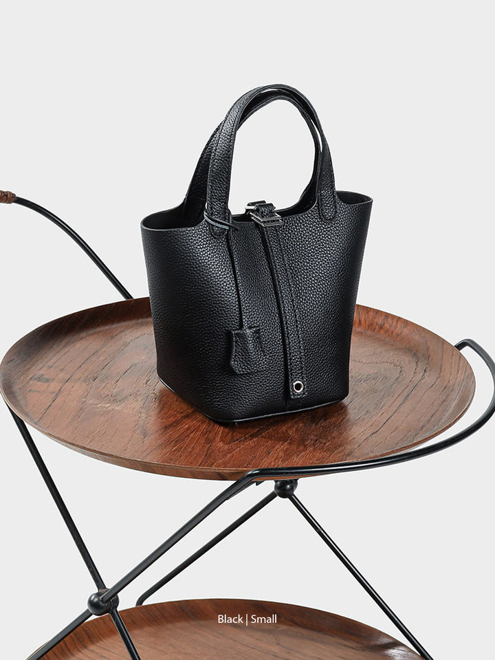 POPSEWING® Top Grain Leather Lady Picotion Lock Totes Bag DIY Kit - Price Drop at Checkout