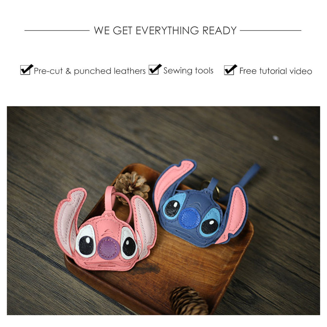 POPSEWING® Leather Stitch & Angel Keychain DIY Kit