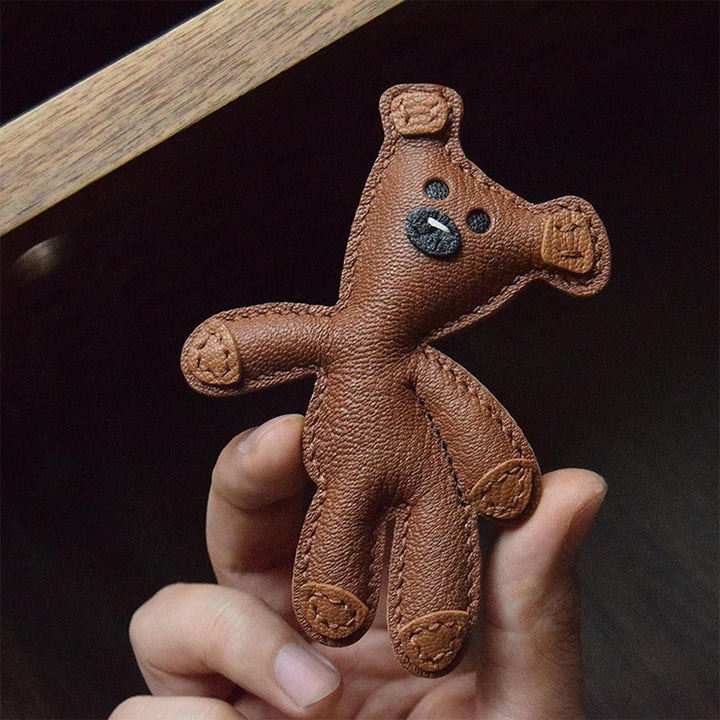 Mr. Bean Teddy Leather Charm | Kawaii Bag Accessories - POPSEWING®