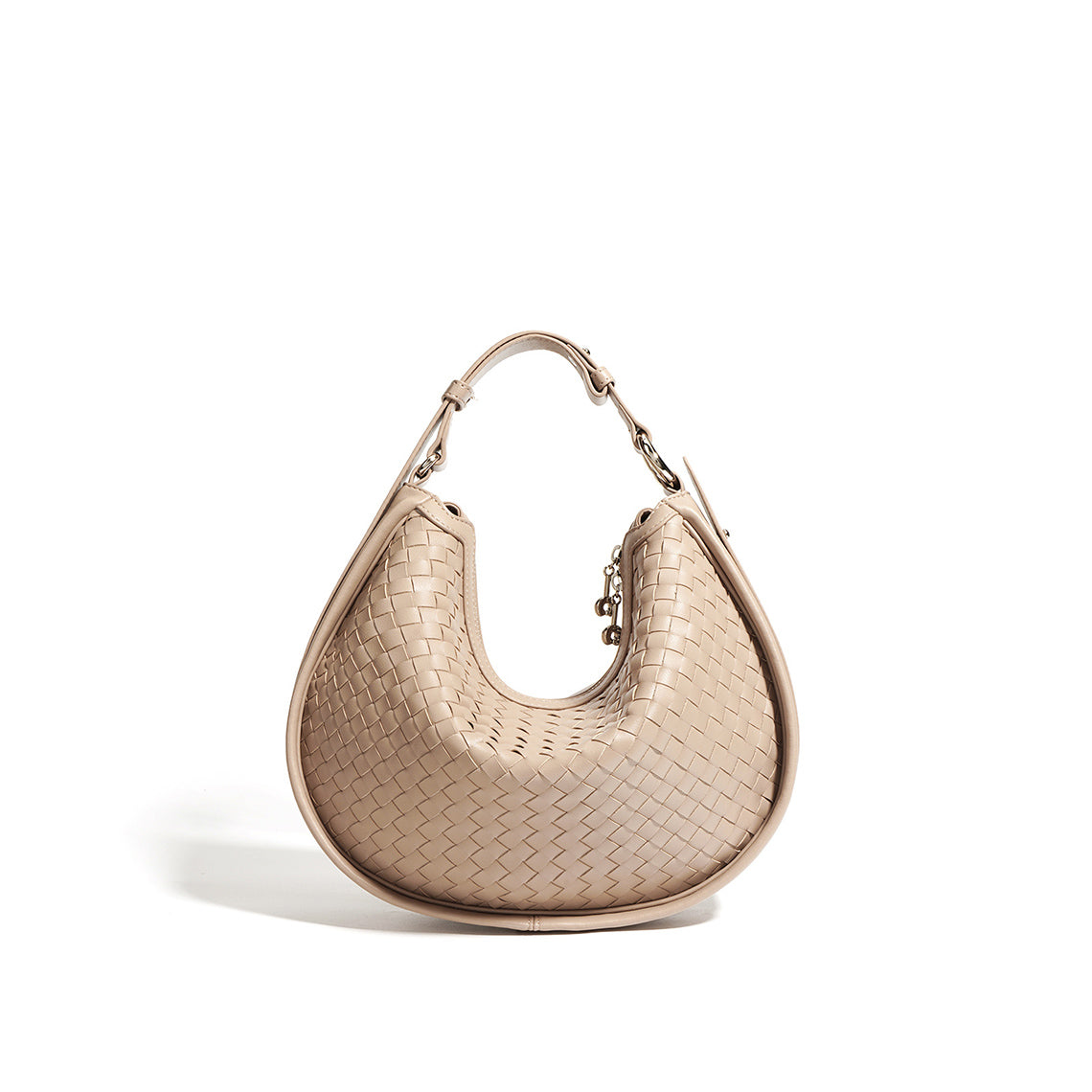 Leather Woven Hobo Bag