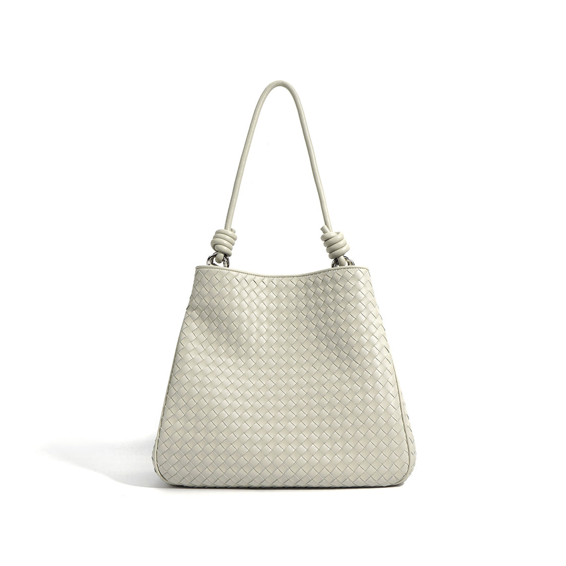 White Woven Leather Bag | Shoulder Tote Bag for Women - POPSEWING®