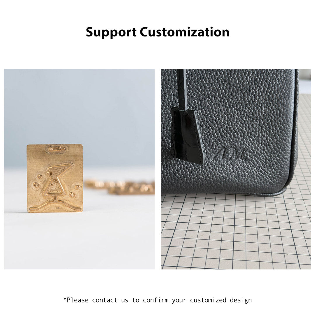 POPSEWING® Top Grain Leather Sellier Platinum Bag DIY Kit
