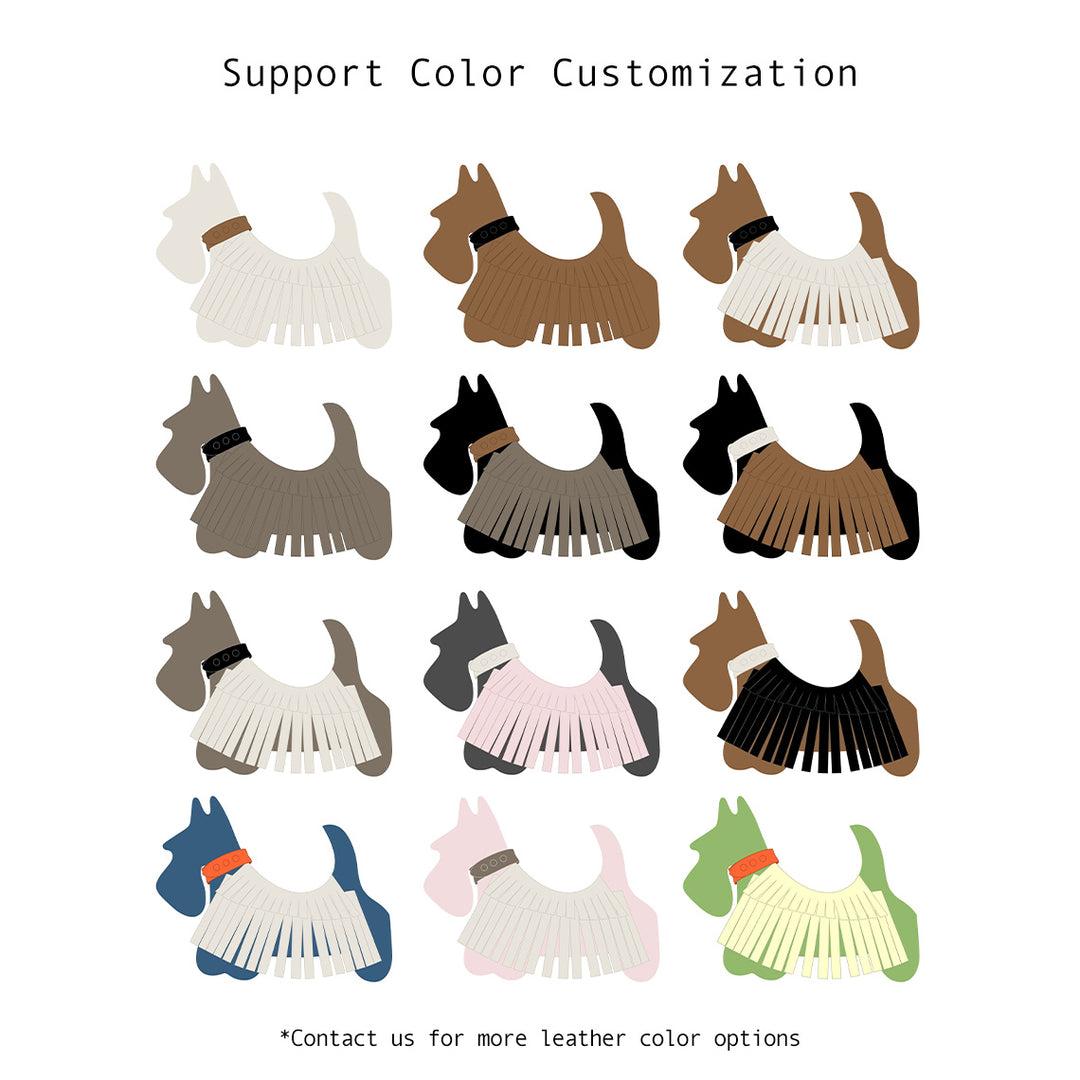 POPSEWING® Sheep Leather Scottie Dog Keychain DIY Kit