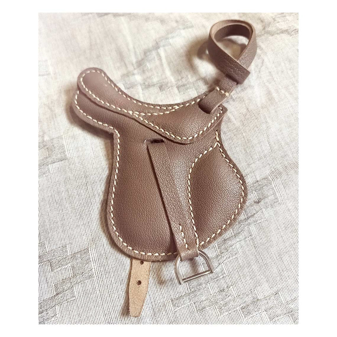 POPSEWING diy leather bag charm | make a leather charm with our leather craft kits