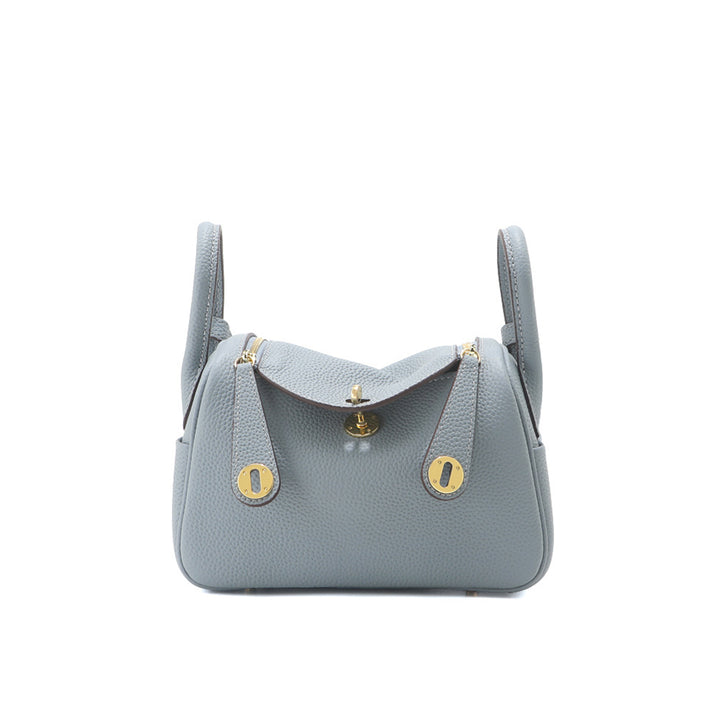 Blue Leather Handbag | Inspired Leather Lindy Handbag in Blue