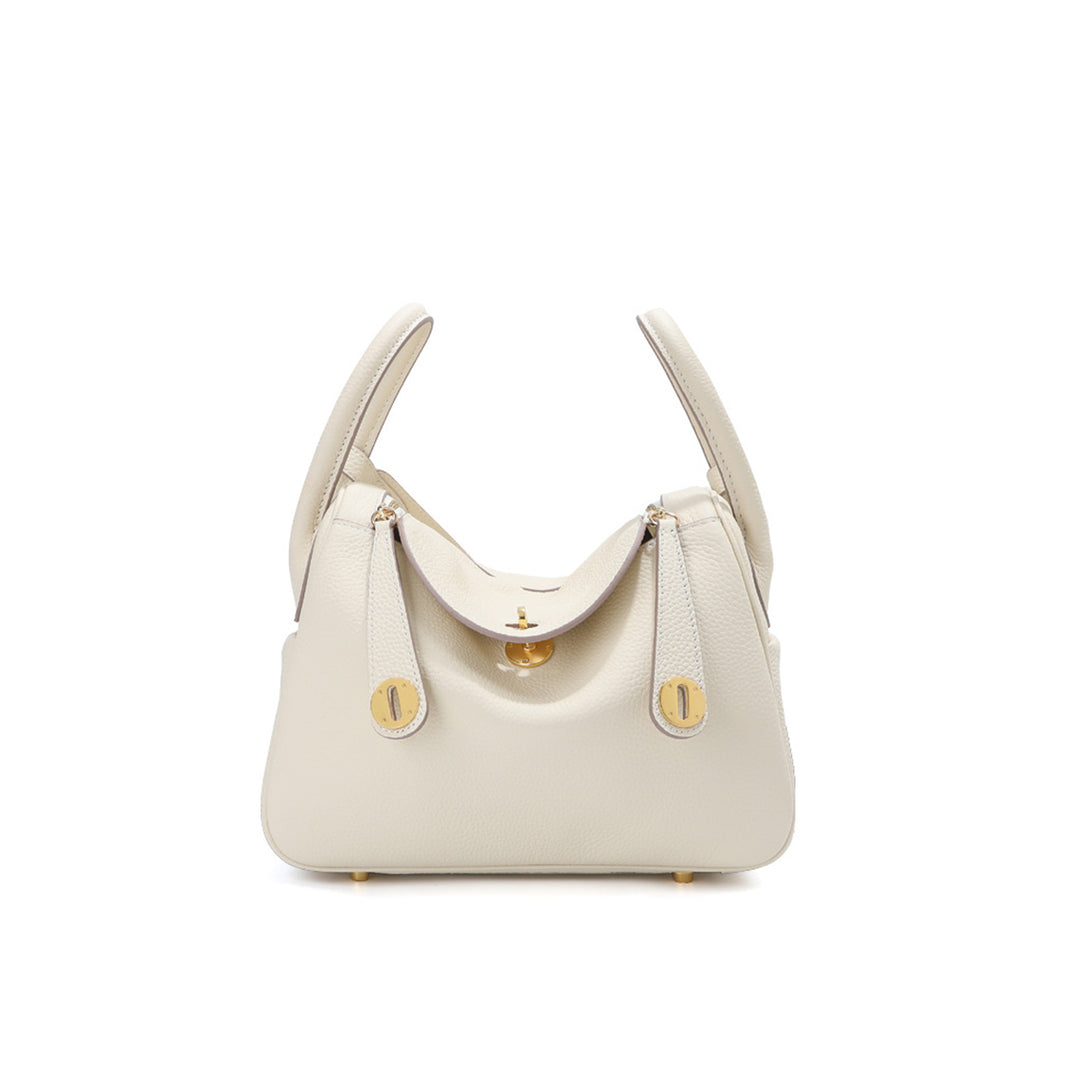 Craie Leather Handbag | Inspired White Leather Lindy - POPSEWING