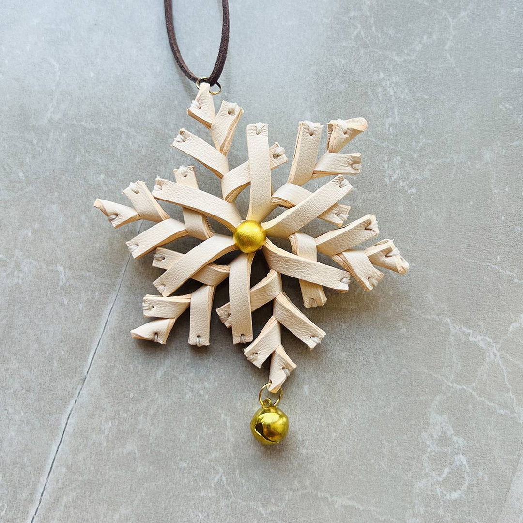 POPSEWING® Sheep Leather Snowflake Charm DIY Kit