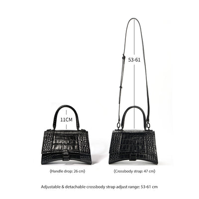 Leather Inspired Hourglass Handbag for Women
