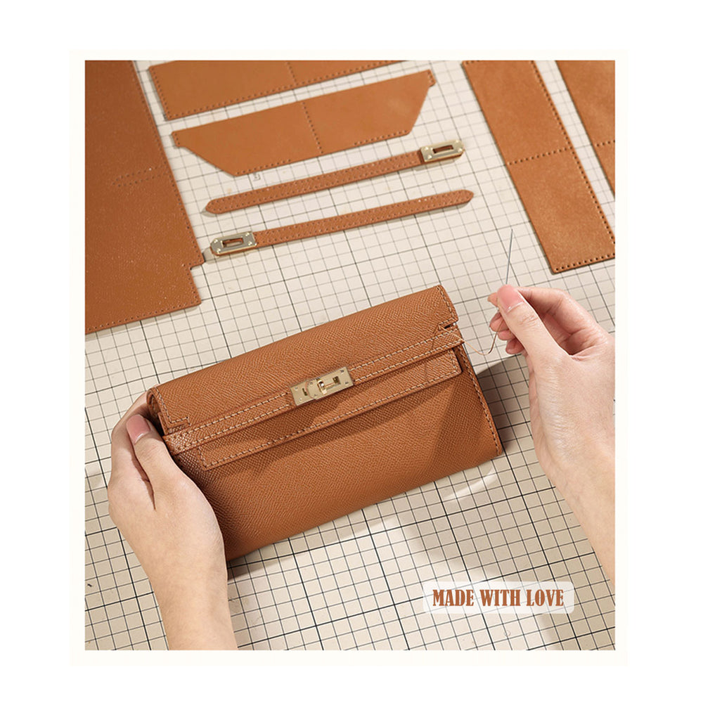 Inspired Kelly Long Wallet & Purse DIY Kit | Handsewn Crossbody Purse - POPSEWING™