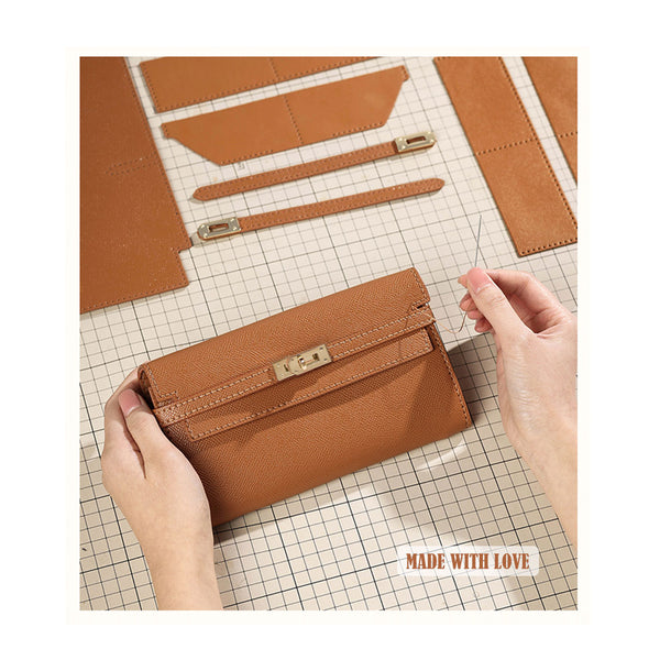 Inspired Kelly Long Wallet & Purse DIY Kit | Handsewn Crossbody Purse - POPSEWING™