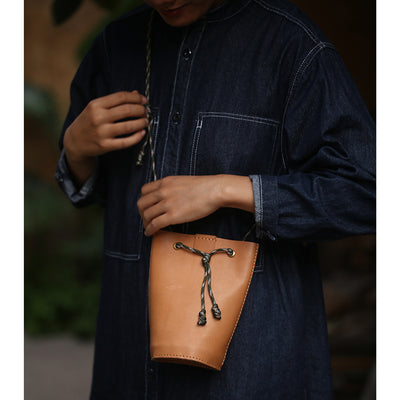 Handmade Bucket Bag Crossbody Bag for Women | POPSEWING