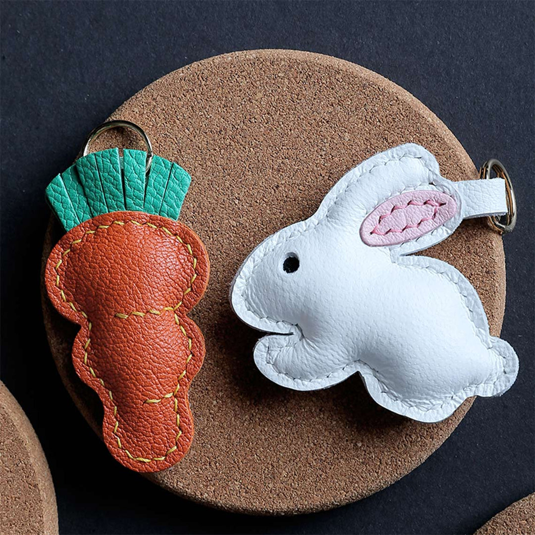 DIY Keychain Kit | DIY Gift Ideas for Bunny Rabbit Lovers - POPSEWING™ DIY Leathercrafts