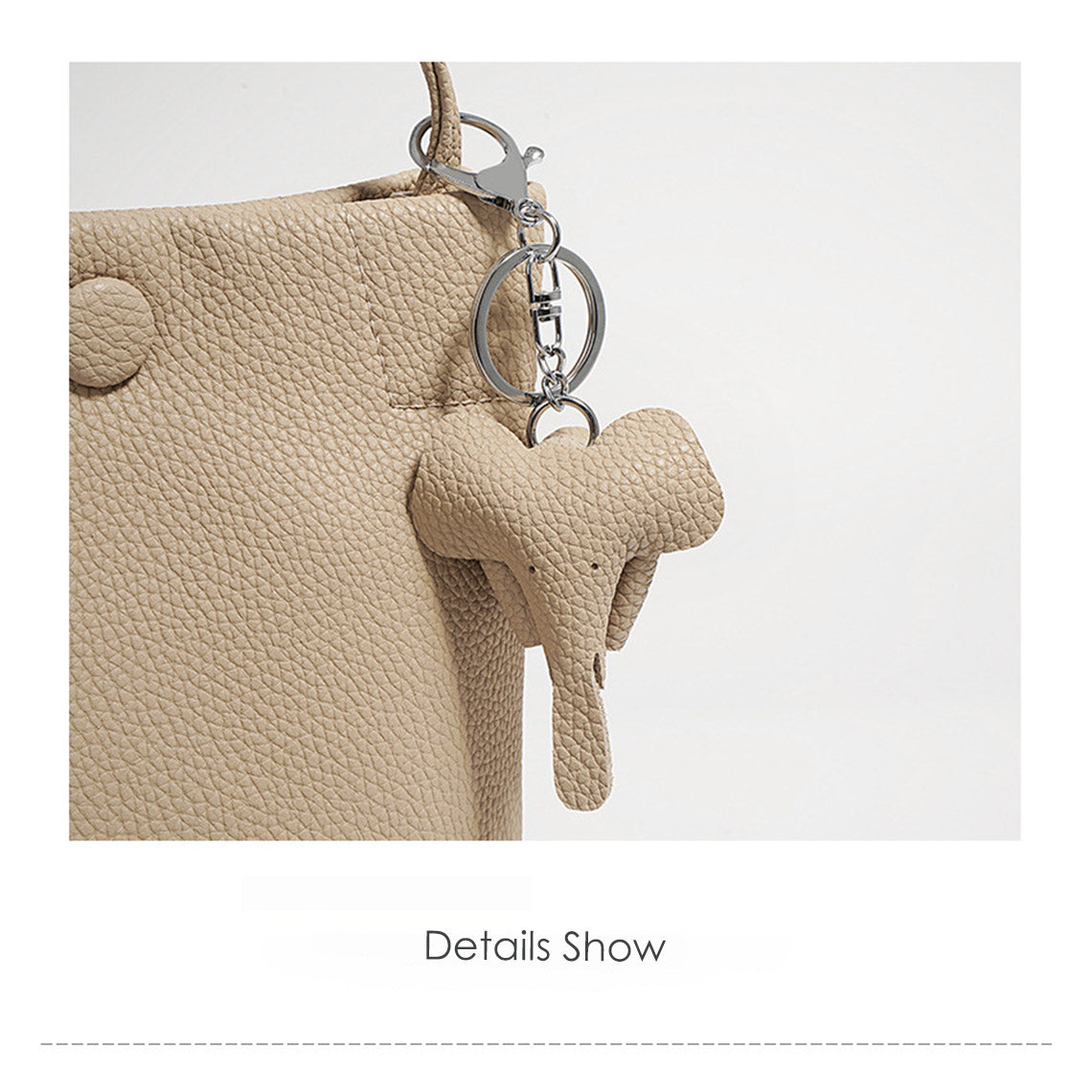 Cute Elephant Pendant Charm | Leather Bag with Elephant Pendant - POPSEWING™