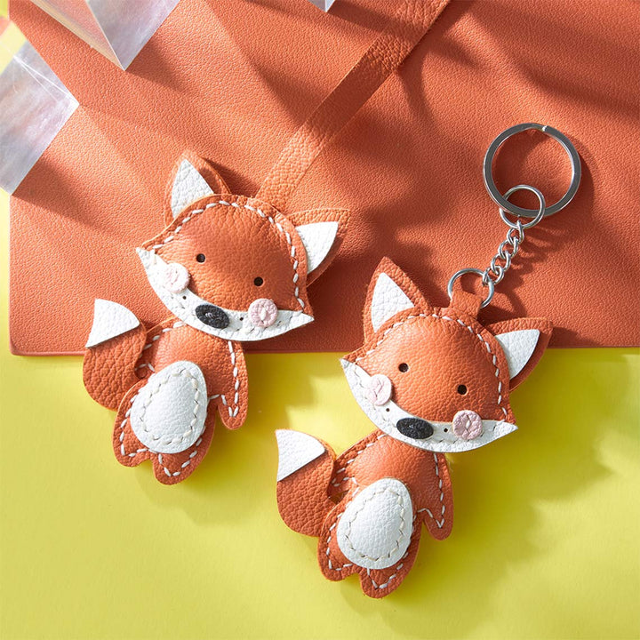 Leather Fox Charm Pendant | DIY Bag Charm Kits - POPSEWING™