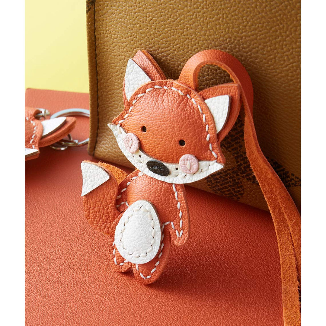 Handmade Fox Charm | Leather Charm DIY Kits for Beginners - POPSEWING™