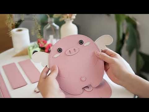 POPSEWING® Leather Crossing Flying Pig Bag DIY Kit