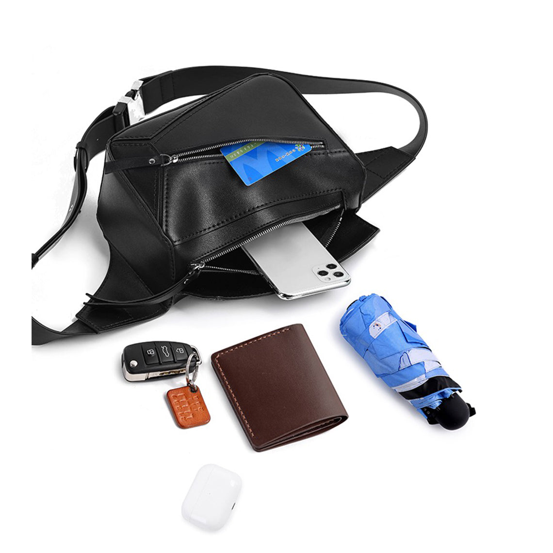 POPSEWING® Leather Men Puzzle Crossbody Shoulder Bag DIY Kit | Price Drop at Checkout