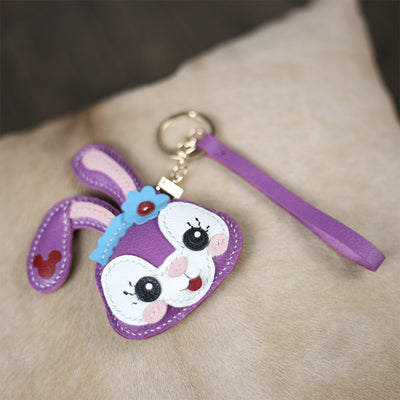 StalleLou bunny Keychain | DIY keychain making kit, leather keychain | POPSEWING™